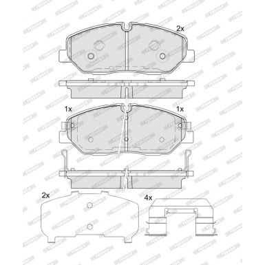 FDB5397 Bremsbelagsatz, Scheibenbremse PREMIER ECO FRICTION