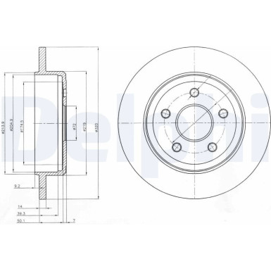 BG4160 Bremsscheibe BG4160 Bremsscheibe