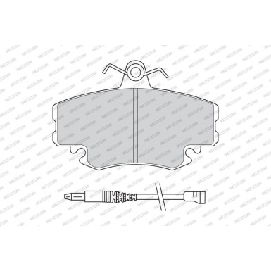 FDB845 Bremsbelagsatz, Scheibenbremse PREMIER ECO FRICTION