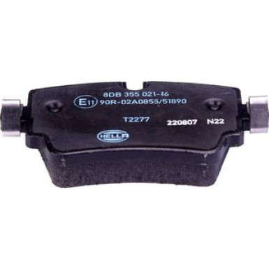 Hella | Bremsbelagsatz, Scheibenbremse | 8DB 355 021-161