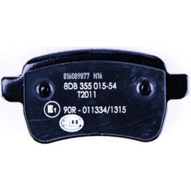 Hella | Bremsbelagsatz, Scheibenbremse | 8DB 355 015-541