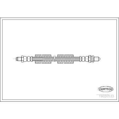 Corteco | Bremsschlauch | 19020533