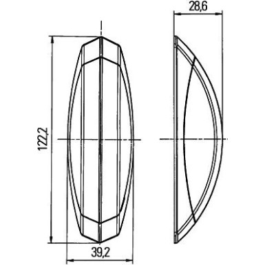 Hella | Umrissleuchte | 2XS 008 479-091