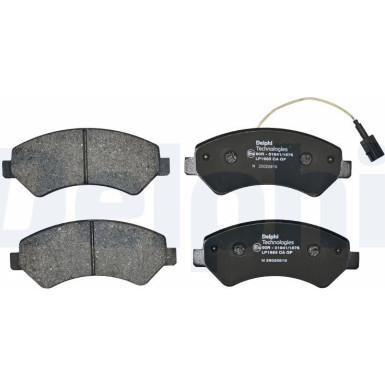 Delphi | Bremsbelagsatz, Scheibenbremse | LP1993