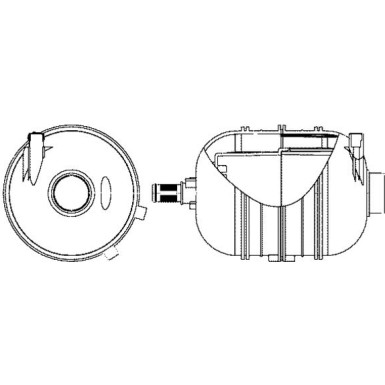 CRT 10 000S Ausgleichsbehälter, Kühlmittel BEHR