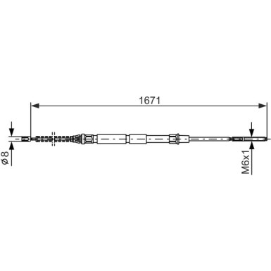 1 987 477 626 Seilzug, Feststellbremse