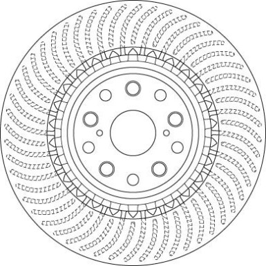DF6488S Bremsscheibe TRW SINGLE