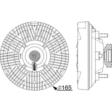 Mahle | Kupplung, Kühlerlüfter | CFC 238 000P