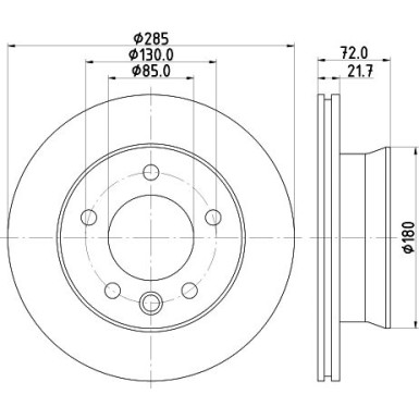 Hella | Bremsscheibe | 8DD 355 118-051