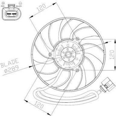 47946 Lüfter, Motorkühlung