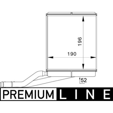 Mahle | Wärmetauscher, Innenraumheizung | AH 228 000P