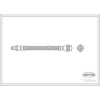 Corteco | Bremsschlauch | 19026486