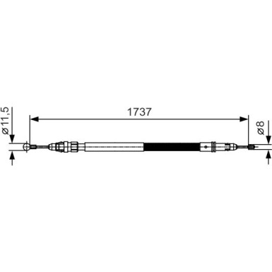 1 987 482 008 Seilzug, Feststellbremse
