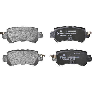 Delphi | Bremsbelagsatz, Scheibenbremse | LP2482