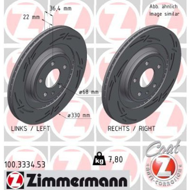 100.3334.53 Bremsscheibe BLACK Z