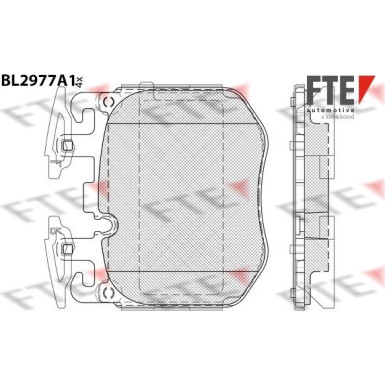 FTE | Bremsbelagsatz, Scheibenbremse | 9011223