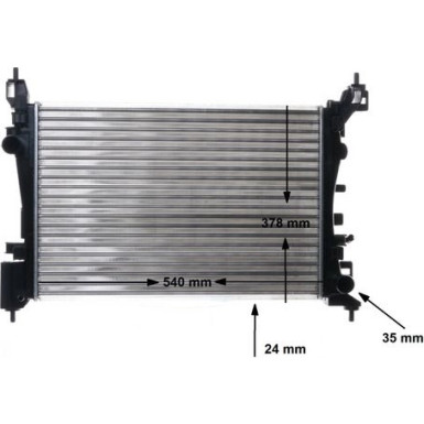 CR 1182 000S Kühler, Motorkühlung BEHR