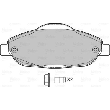 598927 Bremsbelagsatz, Scheibenbremse