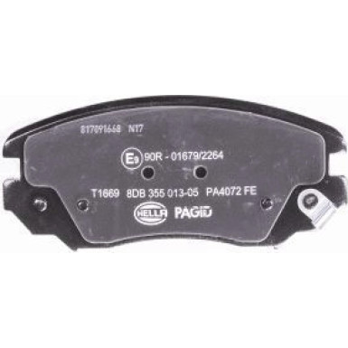 Hella Pagid | Bremsbelagsatz, Scheibenbremse | 8DB 355 013-051