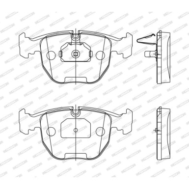 Ferodo Bremsbelagsatz, Scheibenbremse PREMIER ECO FRICTION FDB997