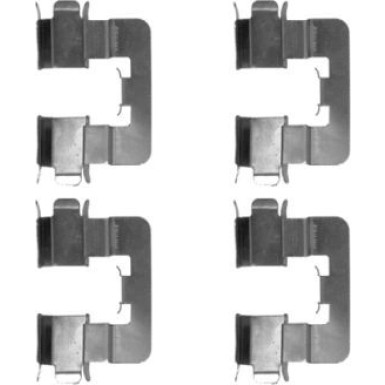 Hella | Zubehörsatz, Scheibenbremsbelag | 8DZ 355 204-631