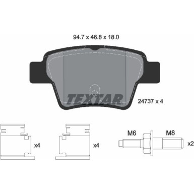 2473701 Bremsbelagsatz, Scheibenbremse Q+