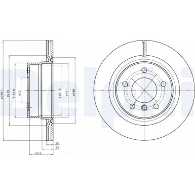 Delphi | Bremsscheibe | BG4293C Delphi | Bremsscheibe | BG4293C