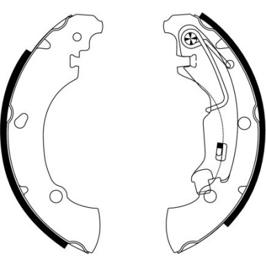 91061100 Bremsbackensatz 91061100 Bremsbackensatz