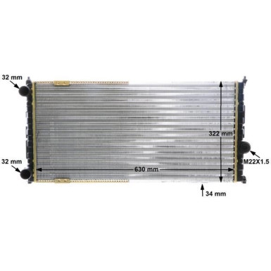 Mahle | Kühler, Motorkühlung | CR 363 000S