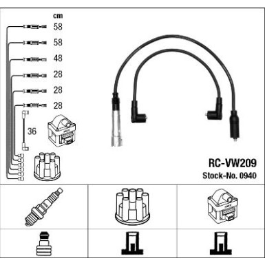 0940 Zündleitungssatz