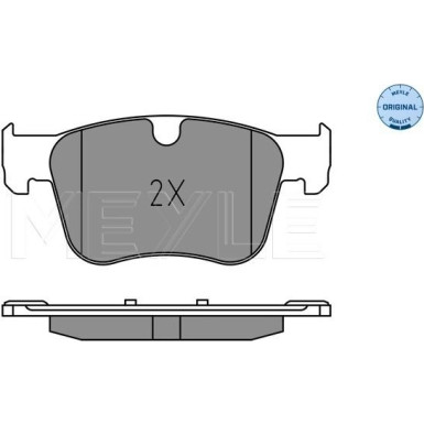 025 258 3417 Bremsbelagsatz, Scheibenbremse MEYLE-ORIGINAL: True to OE.
