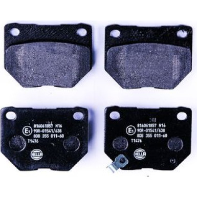 Hella | Bremsbelagsatz, Scheibenbremse | 8DB 355 011-601