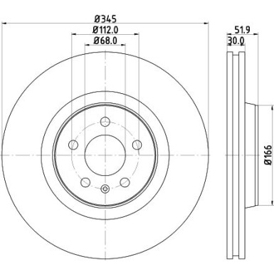 Hella | Bremsscheibe | 8DD 355 117-181