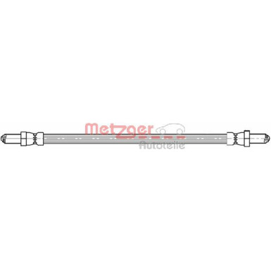 Metzger | Bremsschlauch | 4112534