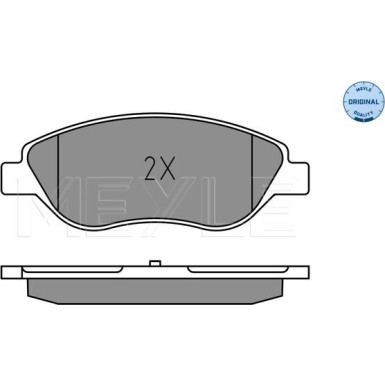 025 224 7619 Bremsbelagsatz, Scheibenbremse MEYLE-ORIGINAL: True to OE.