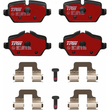 TRW Bremsbelagsatz, Scheibenbremse DTEC COTEC GDB1612DTE