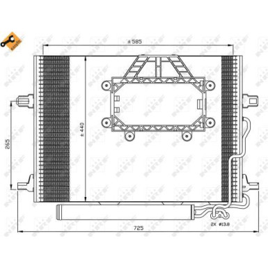 350211 Kondensator, Klimaanlage EASY FIT