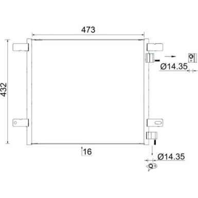 Mahle | Kondensator, Klimaanlage | AC 950 000S Mahle | Kondensator, Klimaanlage | AC 950 000S