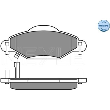 025 233 4017/W Bremsbelagsatz, Scheibenbremse MEYLE-ORIGINAL: True to OE.