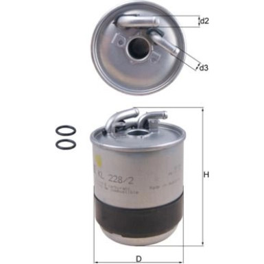 KL 228/2D Kraftstofffilter KL 228/2D Kraftstofffilter