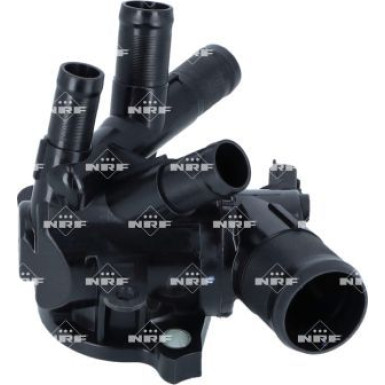 NRF 725332 Kühlwasserthermostat Öffnungstemperatur: 93°C, mit Dichtringen, mit Sensor, mit Gehäuse