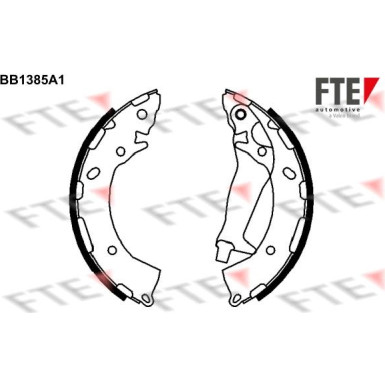 FTE | Bremsbackensatz | 9100127
