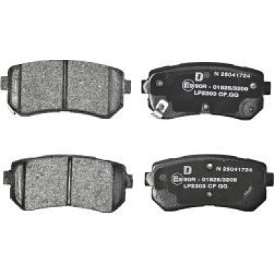 Delphi Bremsbelagsatz, Scheibenbremse LP2303 Delphi Bremsbelagsatz, Scheibenbremse LP2303