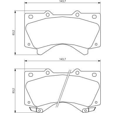 0 986 494 449 Bremsbelagsatz, Scheibenbremse