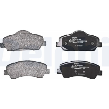 Delphi | Bremsbelagsatz, Scheibenbremse | LP2485
