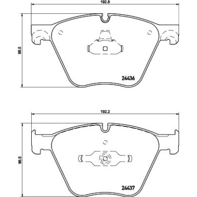 Hella | Bremsbelagsatz, Scheibenbremse | 8DB 355 020-121