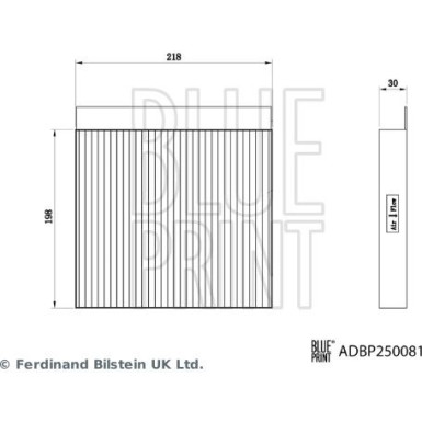 Blue Print | Filter, Innenraumluft | ADBP250081
