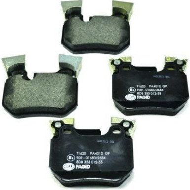 Hella Pagid | Bremsbelagsatz, Scheibenbremse | 8DB 355 012-551