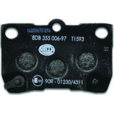 Hella | Bremsbelagsatz, Scheibenbremse | 8DB 355 006-971