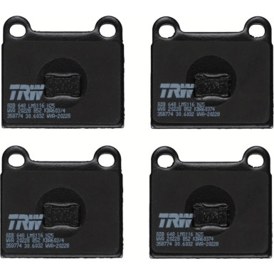 TRW Bremsbelagsatz, Scheibenbremse GDB648